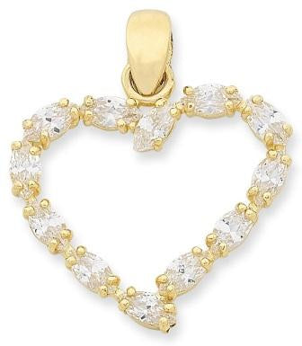 9ct Yellow gold cubic zirconia Pendant