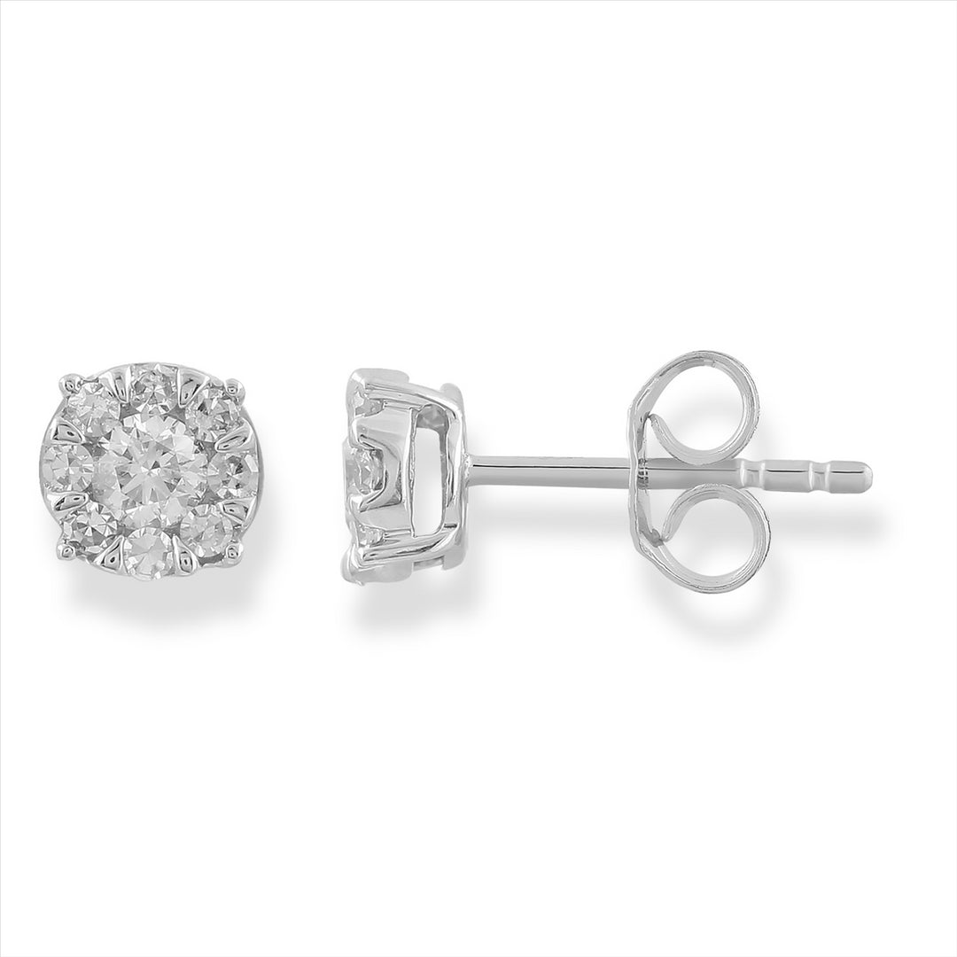 9Ct White Gold 0.25Ct Diamond Stud