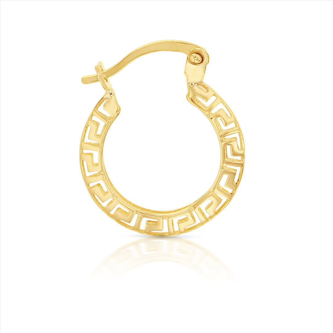 9ct Yellow Gold Fancy Hoops