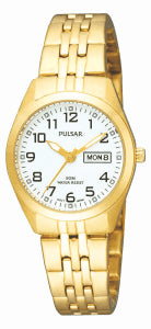 Pulsar Ladies Gold Plate Dress Watch