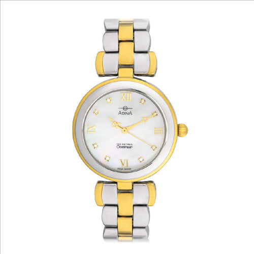 Adina Ladies 2 tone Oceaneer 100m, MOP dial
