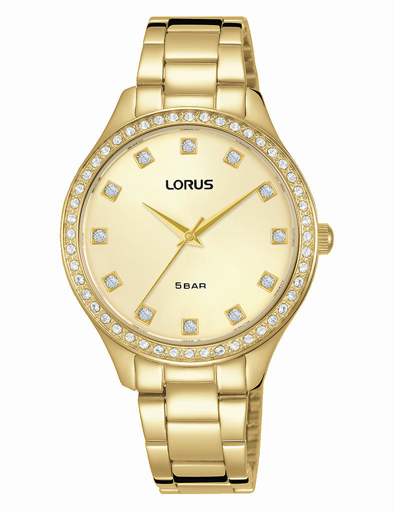 Ladies Lorus, Dress, Gold Plated, 50m