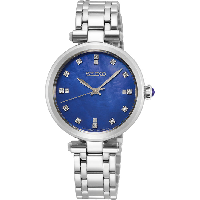 Ladies Seiko Dress, Blue Dial, 50m