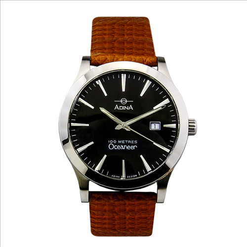 Adina Gents 100m Oceaneer, Black dial, Date