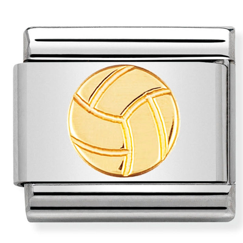 Nomination - Stainless Steel & 18ct Gold Volleyball