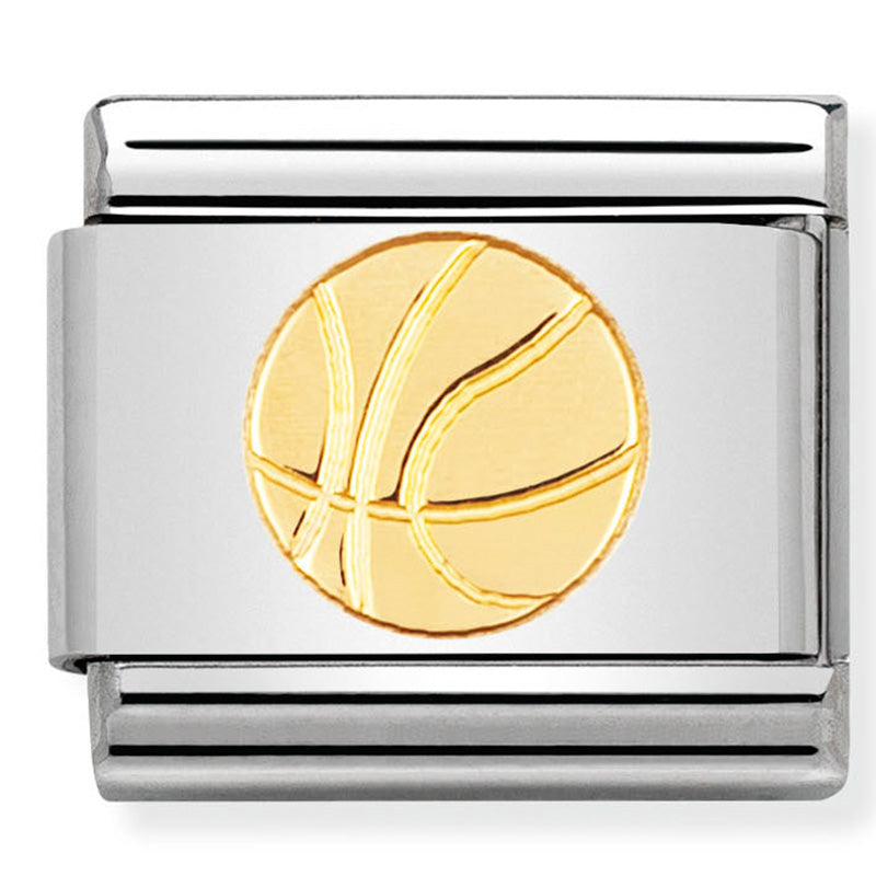 Nomination - Stainless Steel & 18ct Gold Basketball