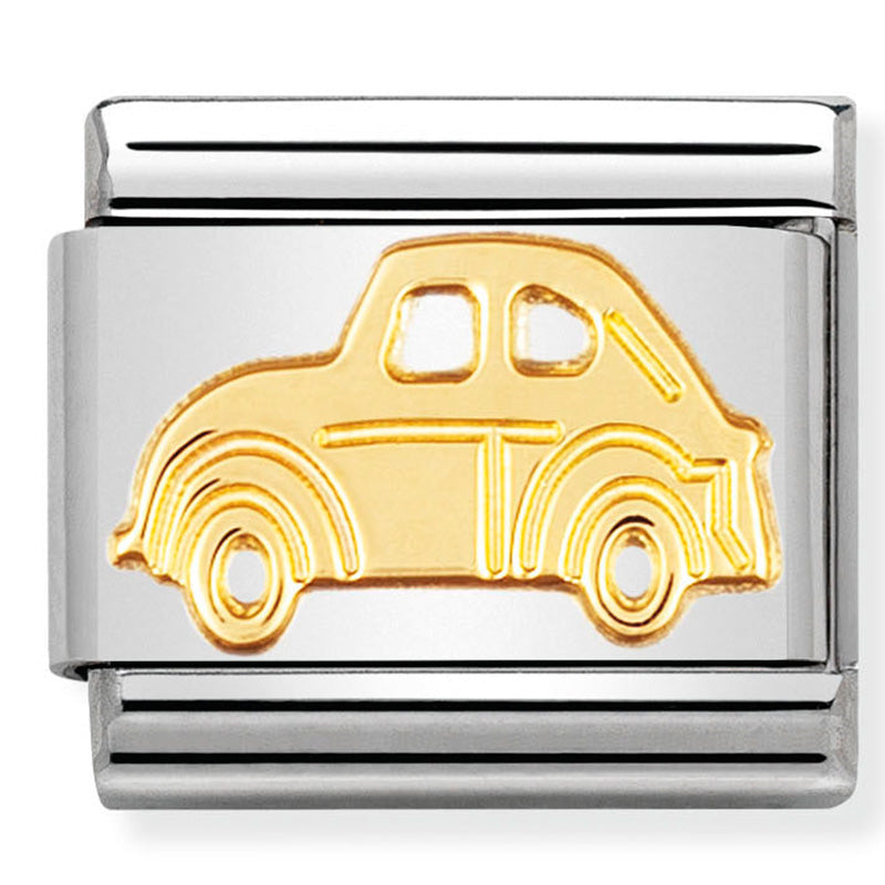 Nomination - Stainless Steel & 18ct Gold Car