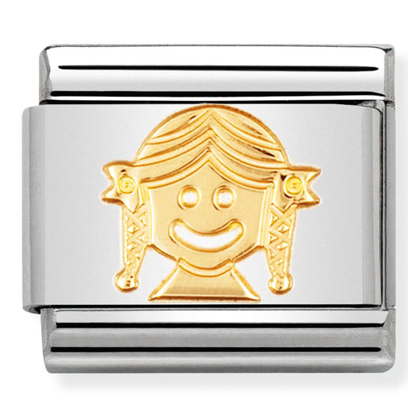 Nomination - Stainless Steel & 18ct Gold Girl