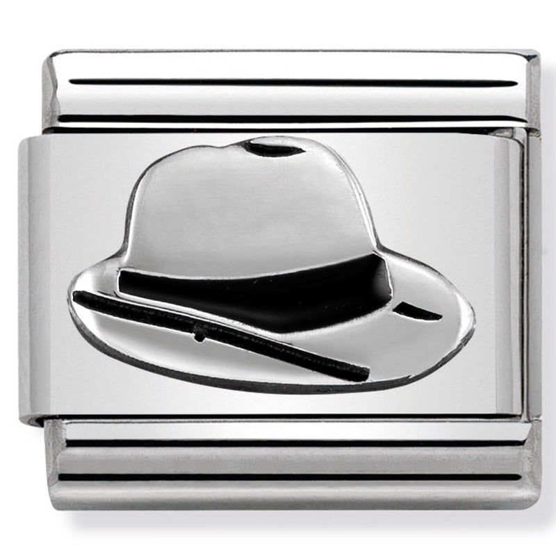 Nomination - Stainless Steel, Sterling Silver and Enamel Panama Hat