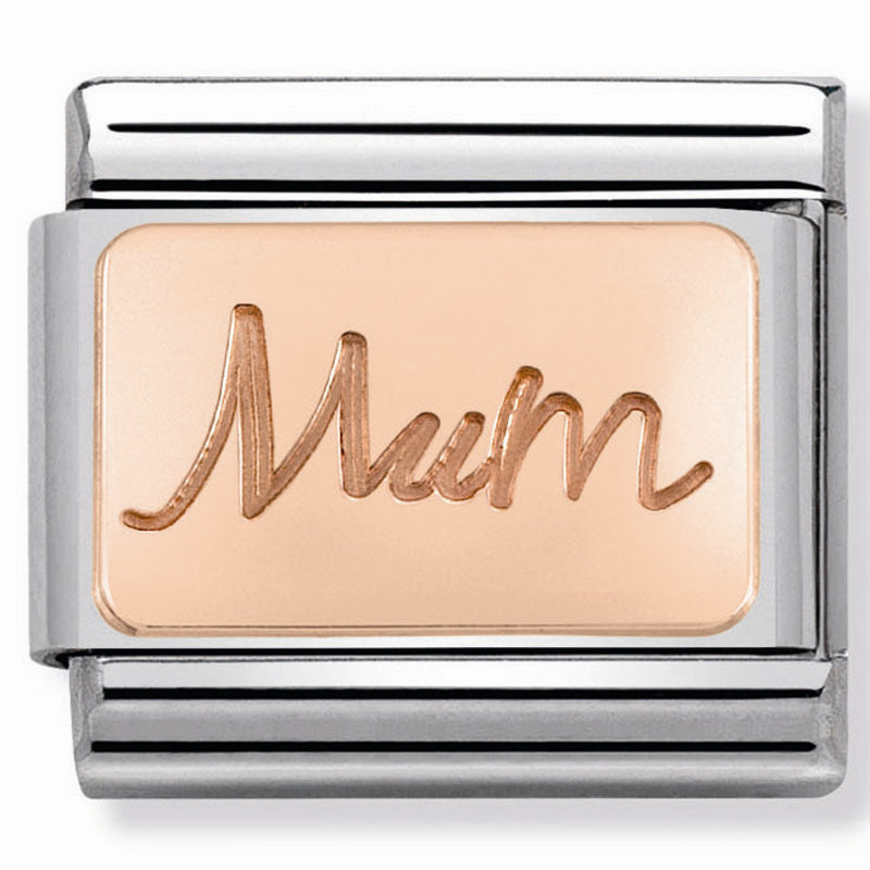 Nomination - Stainless Steel and 9ct Rose Gold MUM