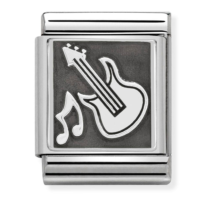 Nomination - big oxidized symbols stainless steel & st/silver (guitar)