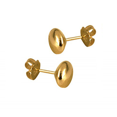 Sterling silver 5mm flattened ball studs