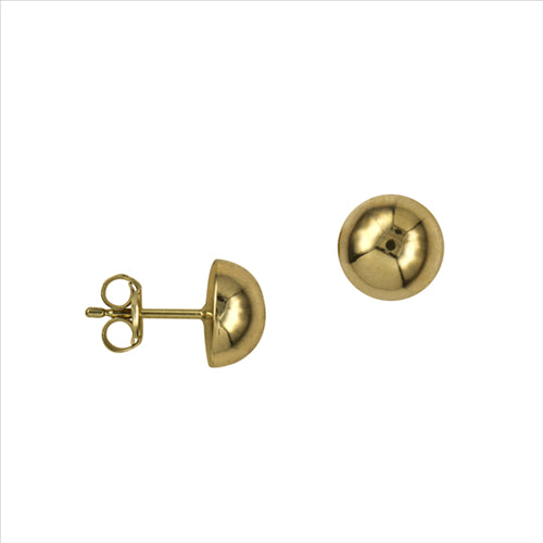 Earrings - Sterling silver 8mm dome studs