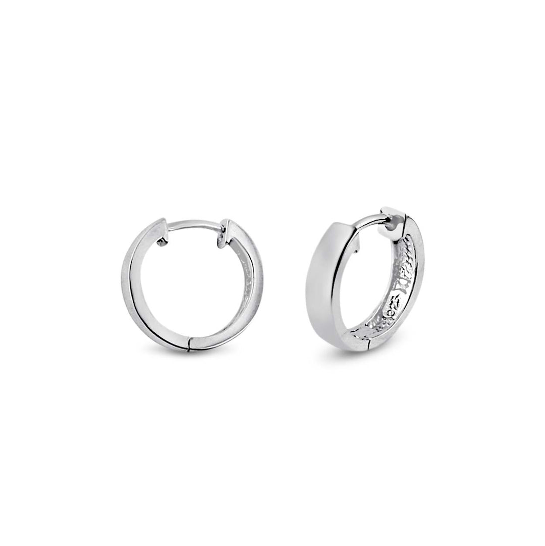 Sterling Silver Plain Huggie / Hoop