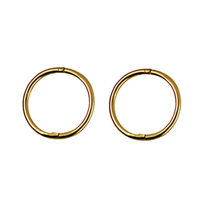 Earrings - Sterling silver n/wide medium plain Sleepers
