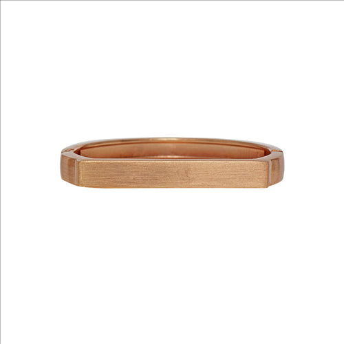 Dansk - Tamara flat front Rose gold colour ion plated spring bracelet
