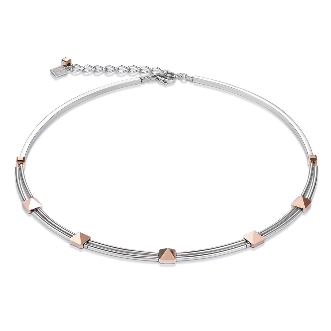 CDL - Stainless steel with Rose gold Swarovski crystals