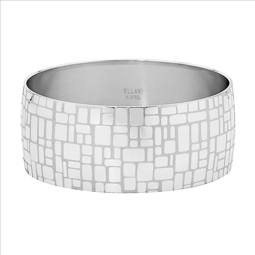Stainless steel 8mm wide bangle