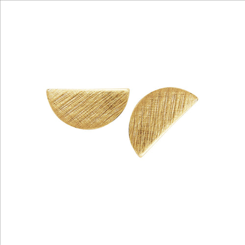 Earrings - Dank, Tara half circle earrings, gold colour ion platinum with surgical steel, 1cm