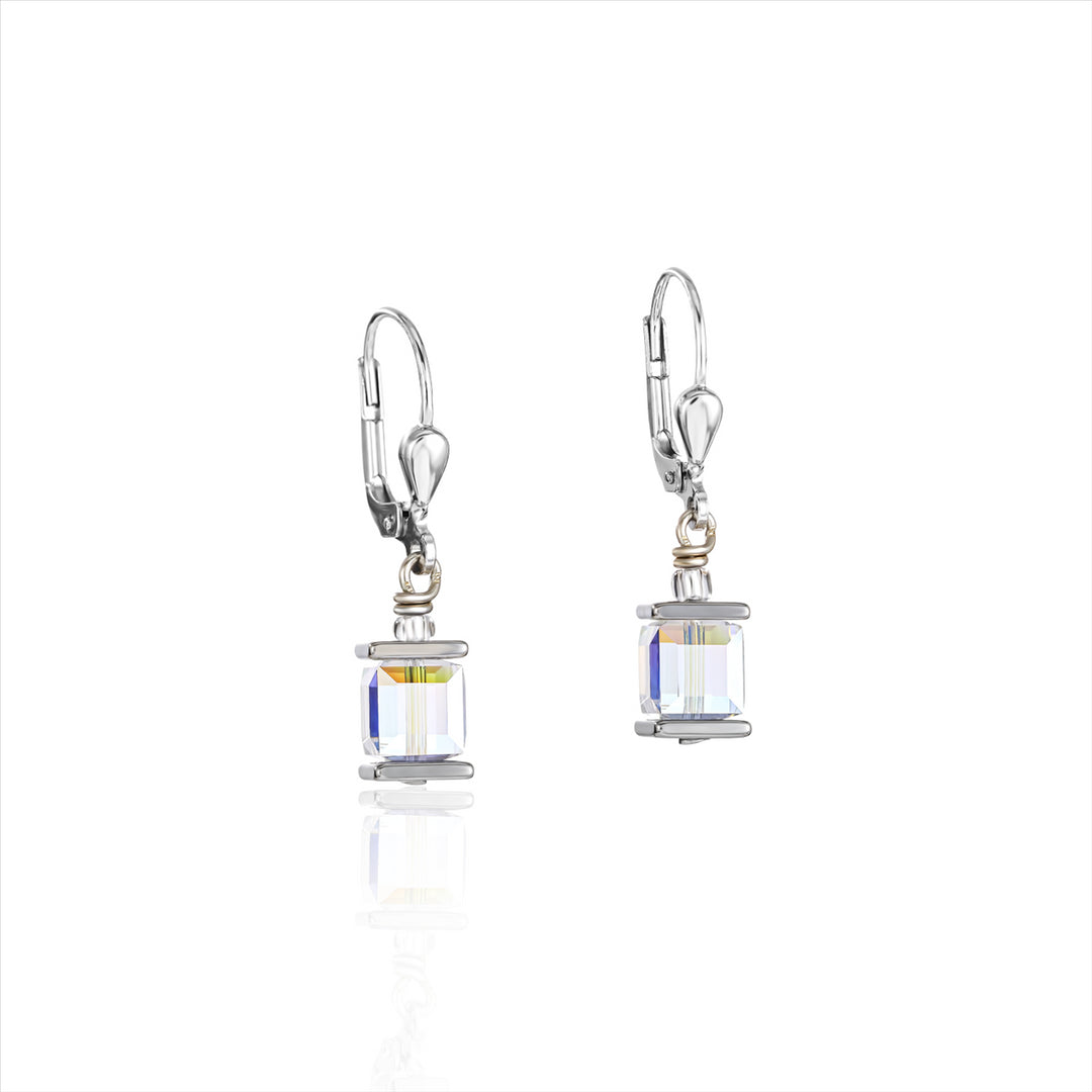 CDL - Stainless steel with crystal colour Swarovski crystals & sterling silver fittings