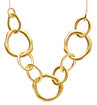 Necklace - Dansk - Avery gold colour ion plated necklace 40cm + ext.
