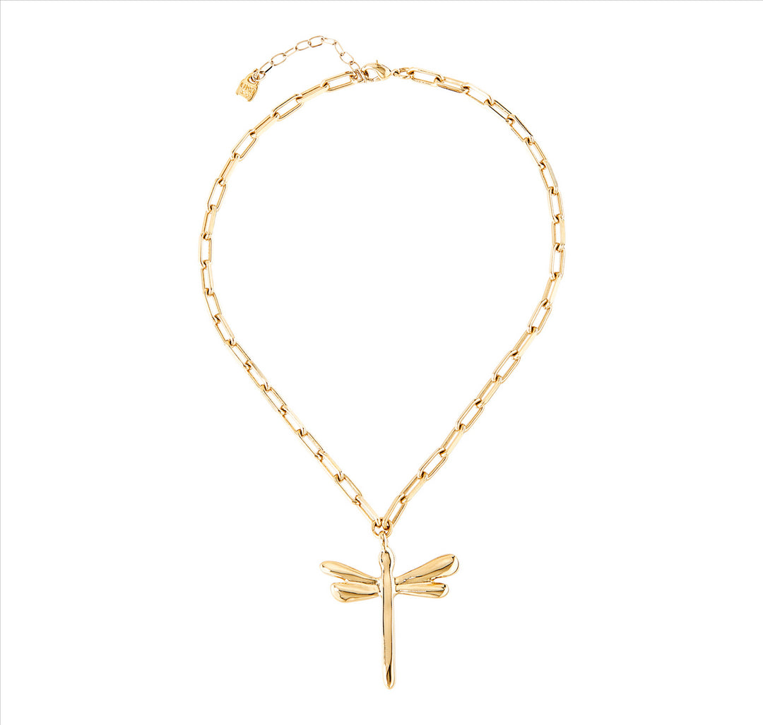 FREEDOM NECKLACE, Necklace in metal plated in 18k gold