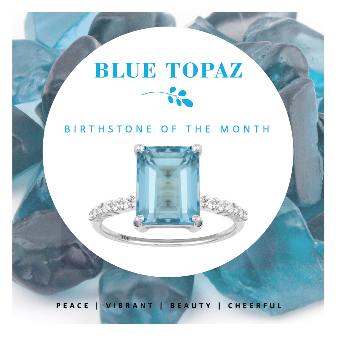 blue topaz, december birthstone, Richie Jewelry