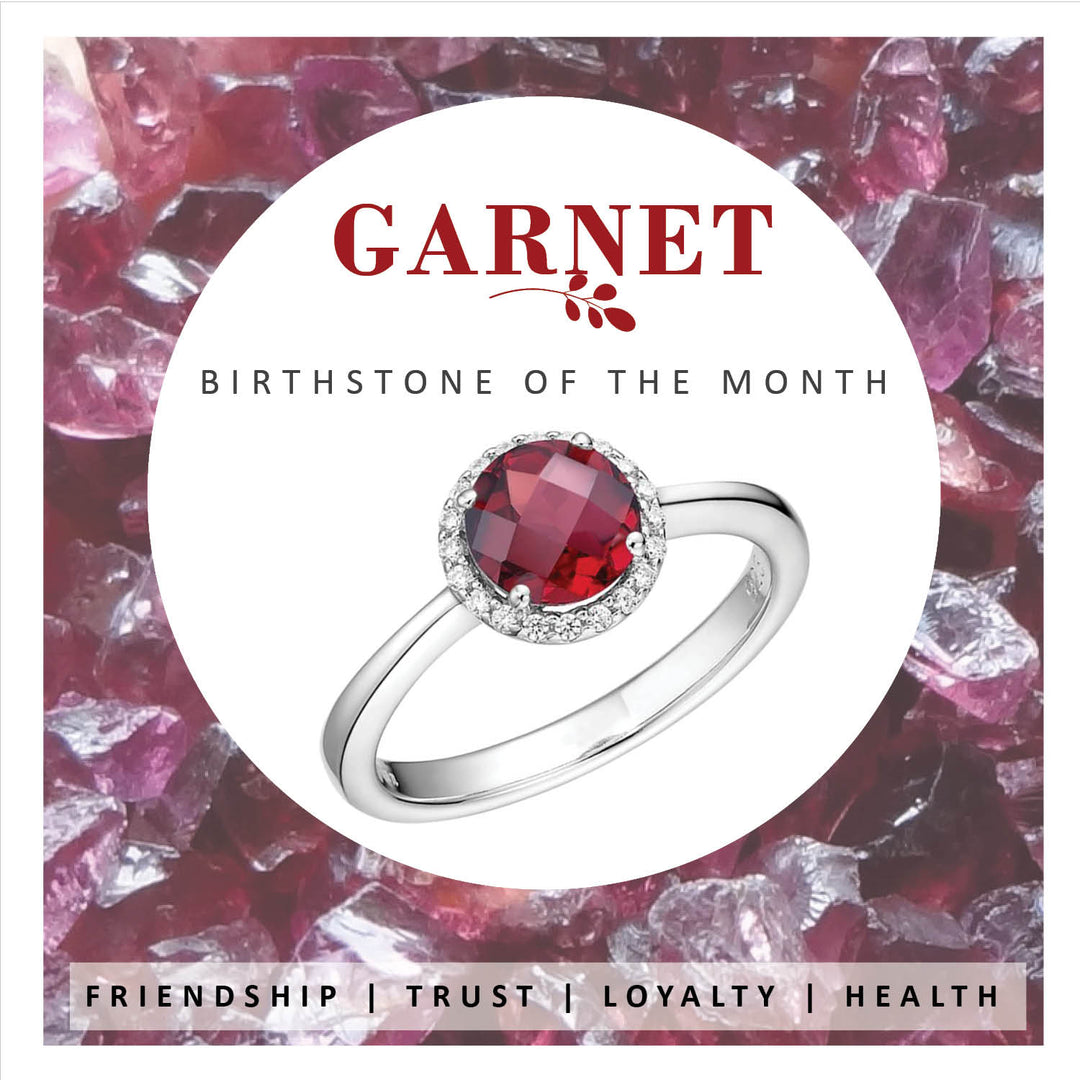 garnet ring, Ritchies Jewellers, Richie Jewelry