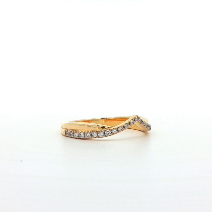 9ct Yellow Gold Diamond Ring