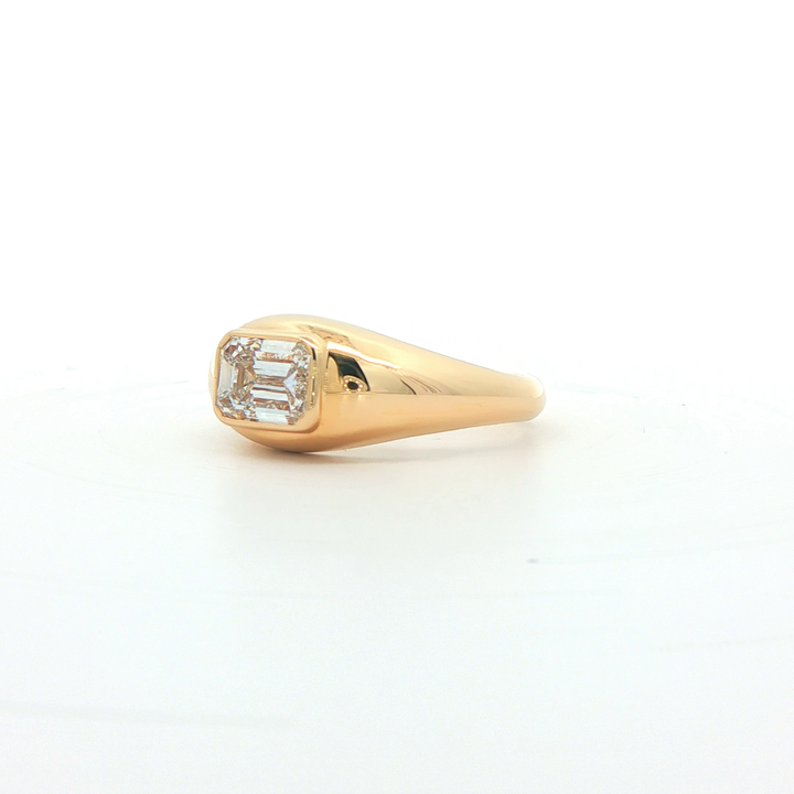9ct Yellow Gold Lab Grown Diamond Ring