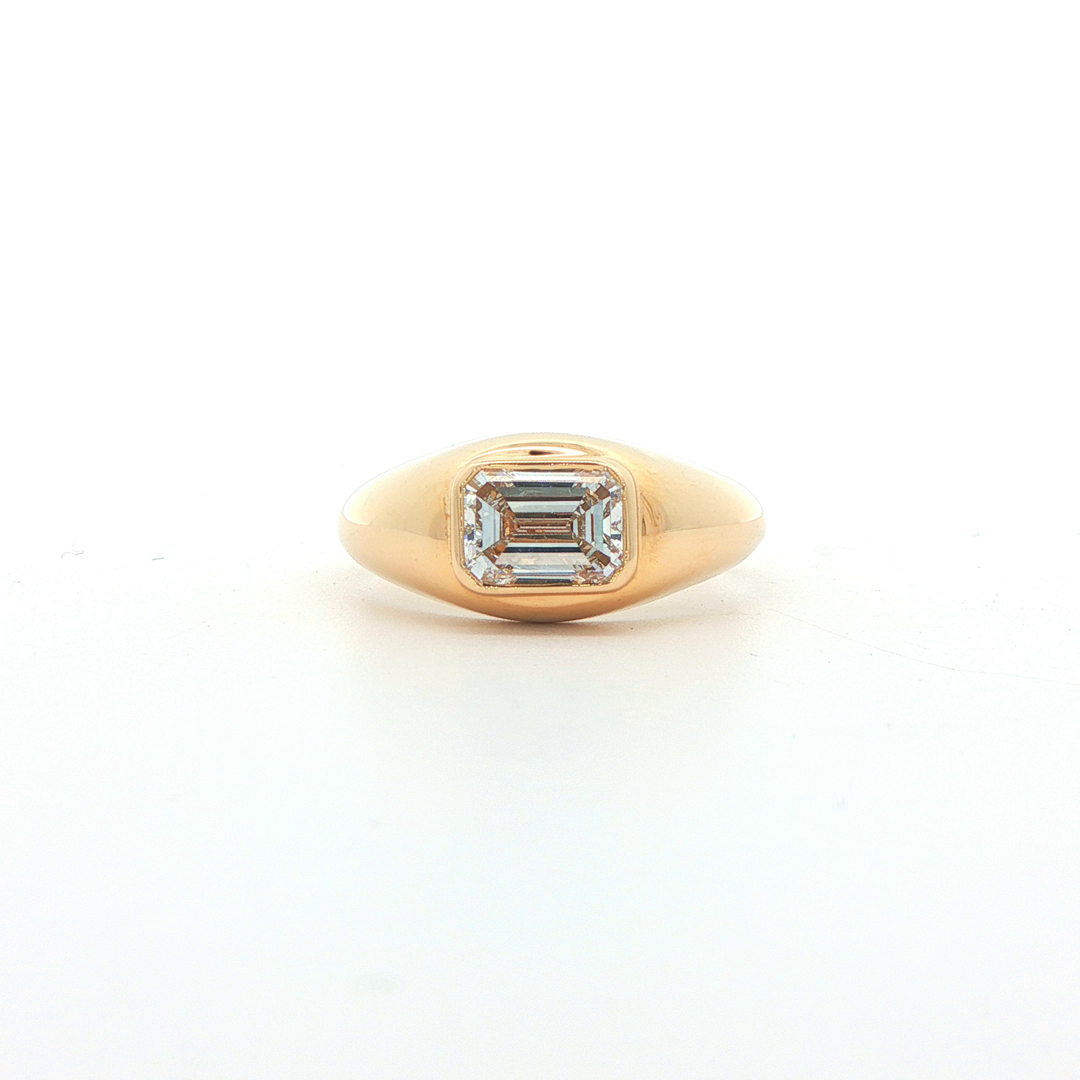 9ct Yellow Gold Lab Grown Diamond Ring