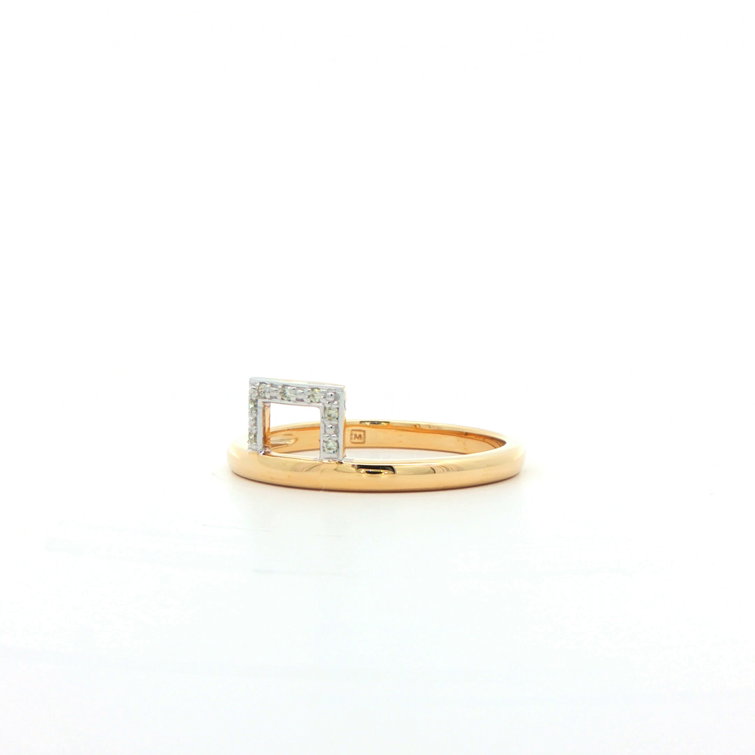 9ct Yellow Gold Diamond Ring