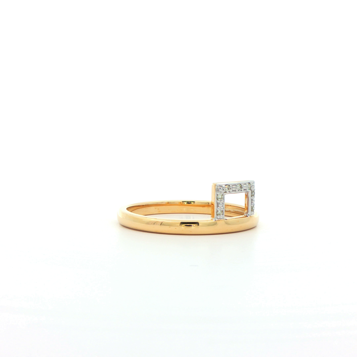9ct Yellow Gold Diamond Ring