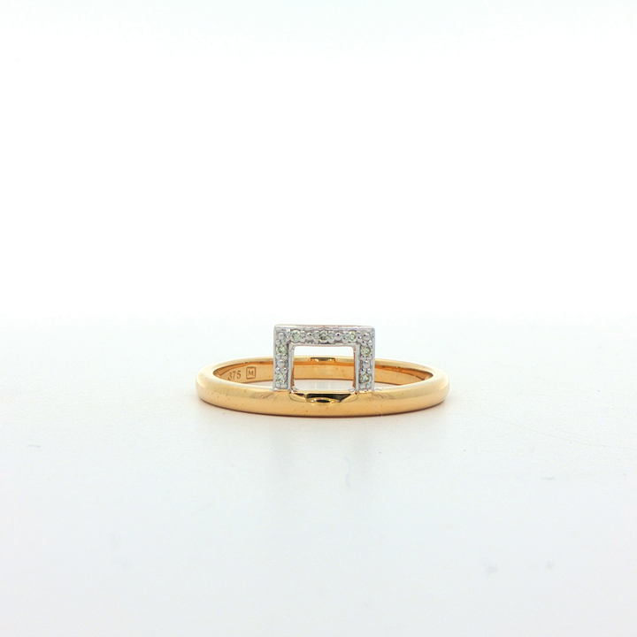 9ct Yellow Gold Diamond Ring