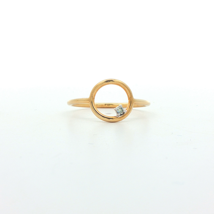 9ct Yellow Gold Diamond Ring