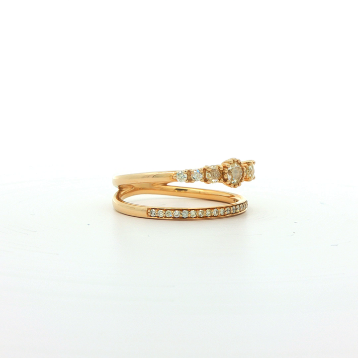 9ct Yellow Gold Diamond Ring