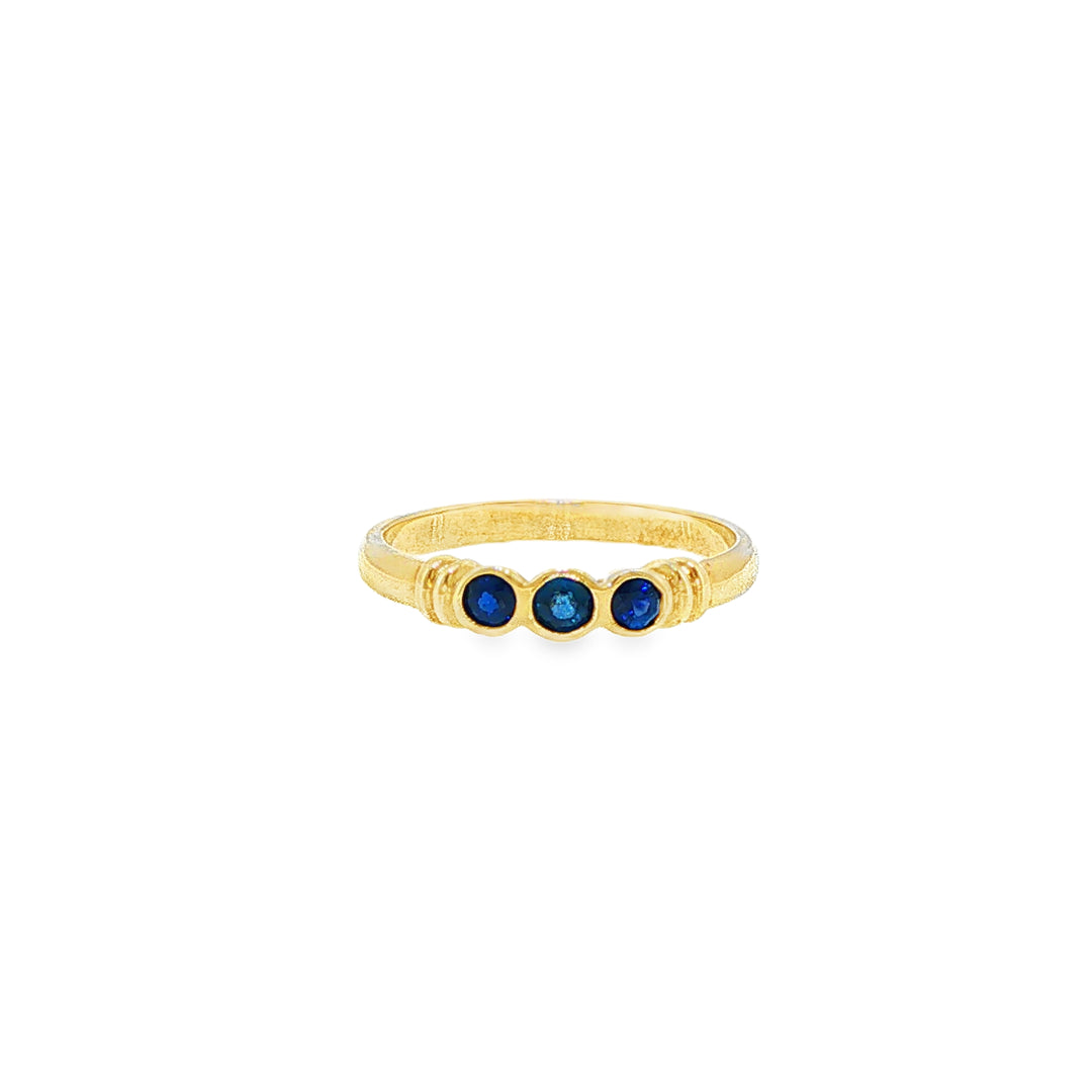 9ct Yellow Gold Sapphire