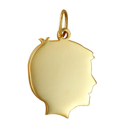 9ct yg boy engraving shape