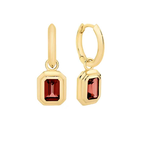 9ct YG Garnet SET