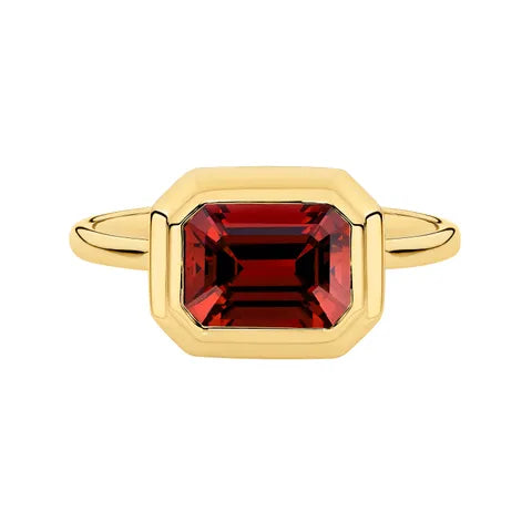 9ct YG Garnet SET
