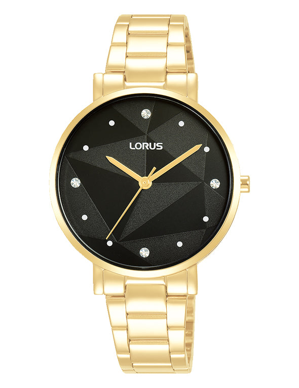 Ladies Lorus, 50m, Black Dial