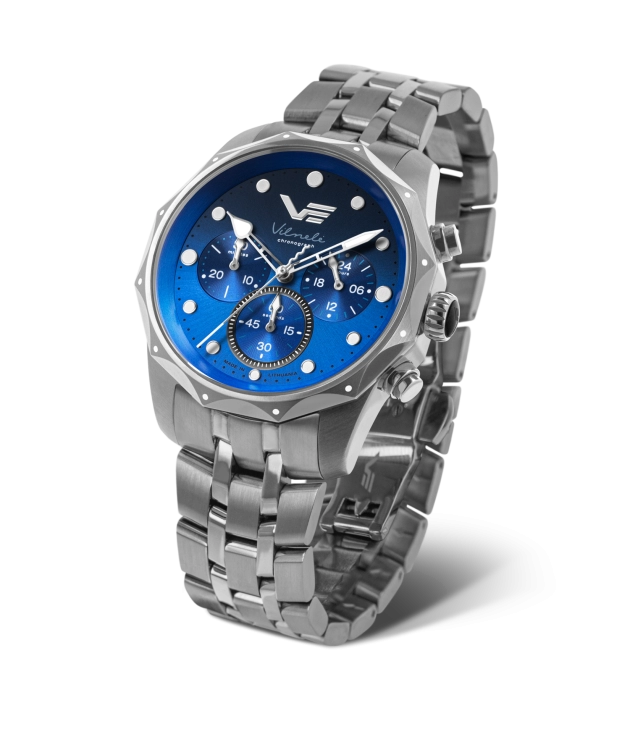 Inspired by the Vilnelė River, a versatile ladies' chronograph that perfectly balances natural beauty with everyday durability.