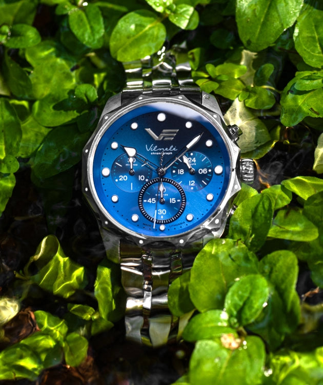 Inspired by the Vilnelė River, a versatile ladies' chronograph that perfectly balances natural beauty with everyday durability.