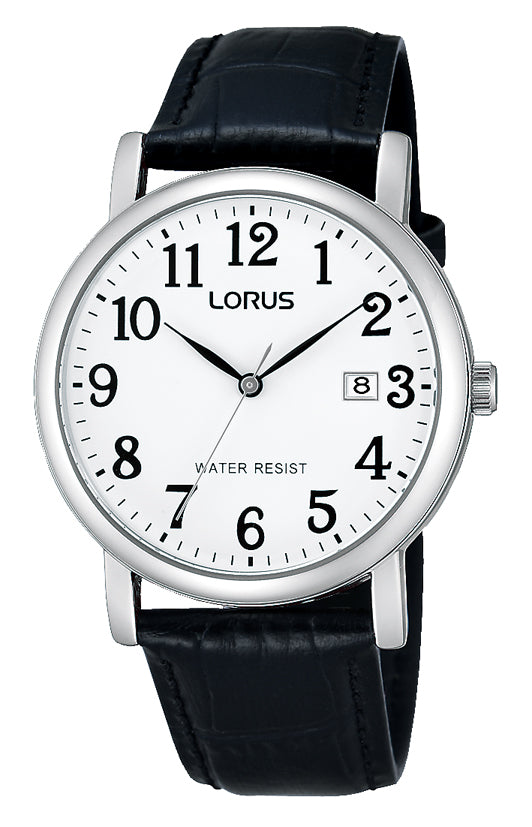 Lorus Mens Dress WR, Date, White dial