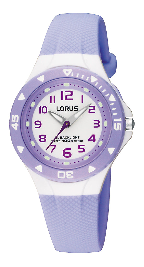Lorus Sports, Purple, White dial, 100m