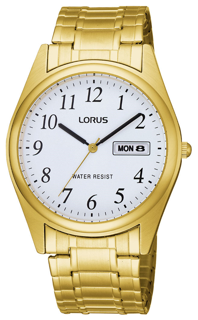 Watch - Lorus, gents GP, White dial. Day Date