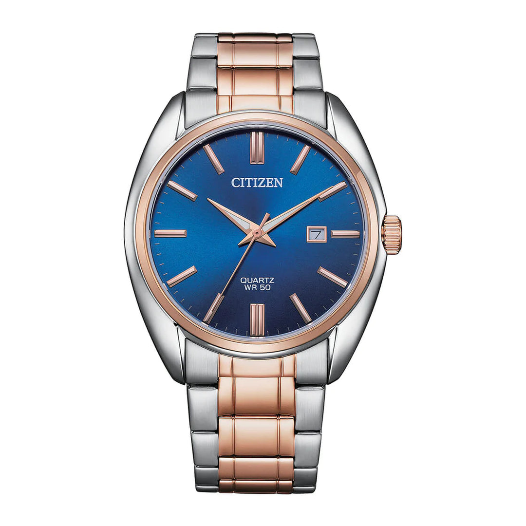 Gents Citizen 2T Blue Dial 50M Date