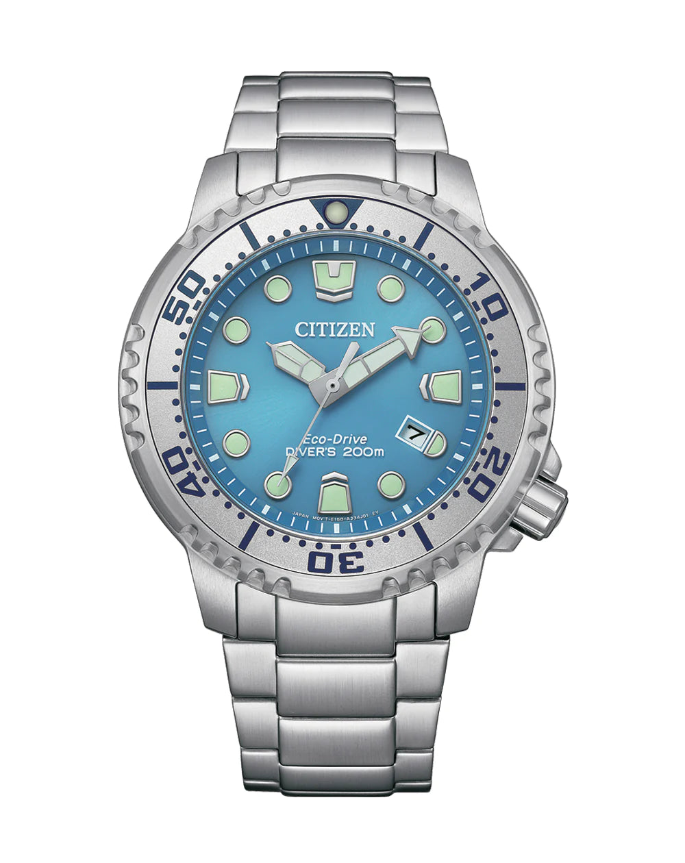Gents STST Citizen Promaster Eco Drive Date WR 200M