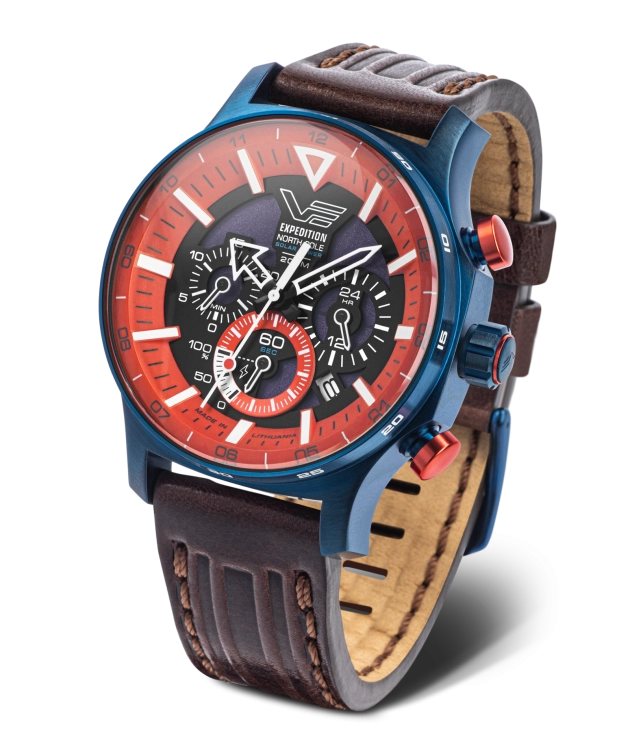 The Expedition North Pole "Polar Sunrise"—a rugged, solar-powered chronograph engineered for ultimate survival and sustainability.