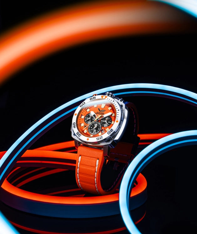 The Systema Periodicum "Neon"—a striking blend of scientific heritage, intellectual rigor, and innovative chronograph design.